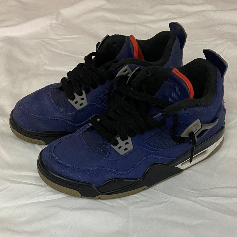 Nike Air Jordan 4 Retro Winter Loyal Blue  left only 6Y